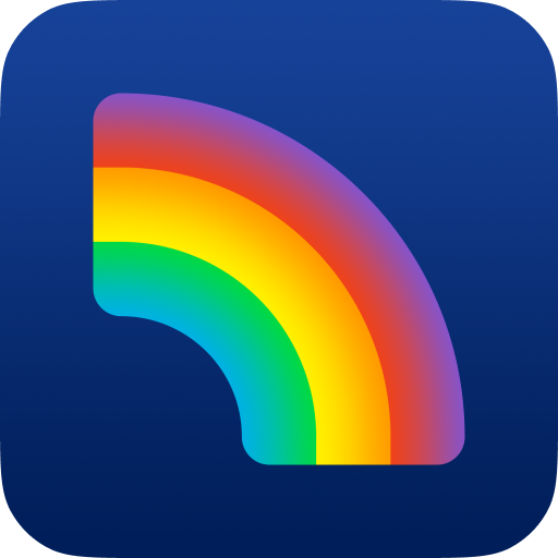 Rainbow login icon